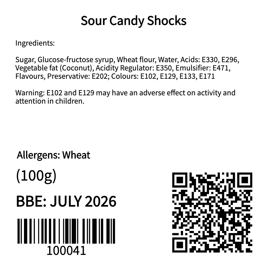 Sour Candy Shocks (100g)
