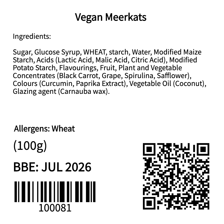 Vegan Meerkats (100g)