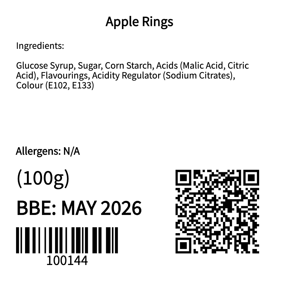 Apple Rings (100g)