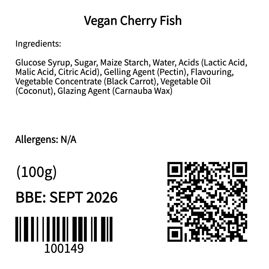 Vegan Cherry Fish (100g)