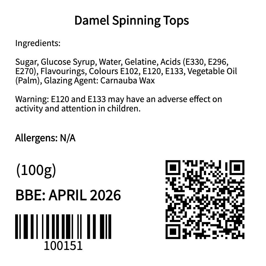 Damel Spinning Tops (100g)