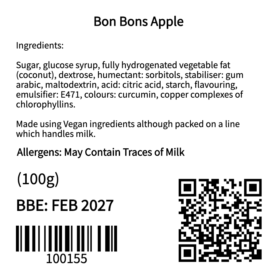 Bon Bons Apple (100g)