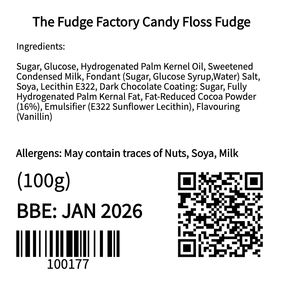 The Fudge Factory Candy Floss Fudge (100g)