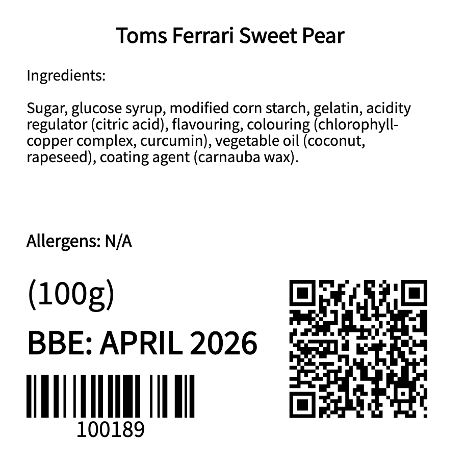 Toms Ferrari Sweet Pear (100g)