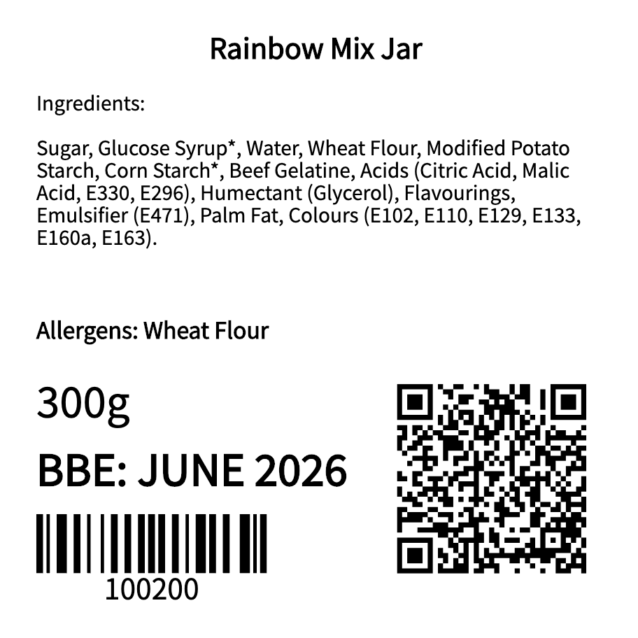Rainbow Mix Jar (300g)