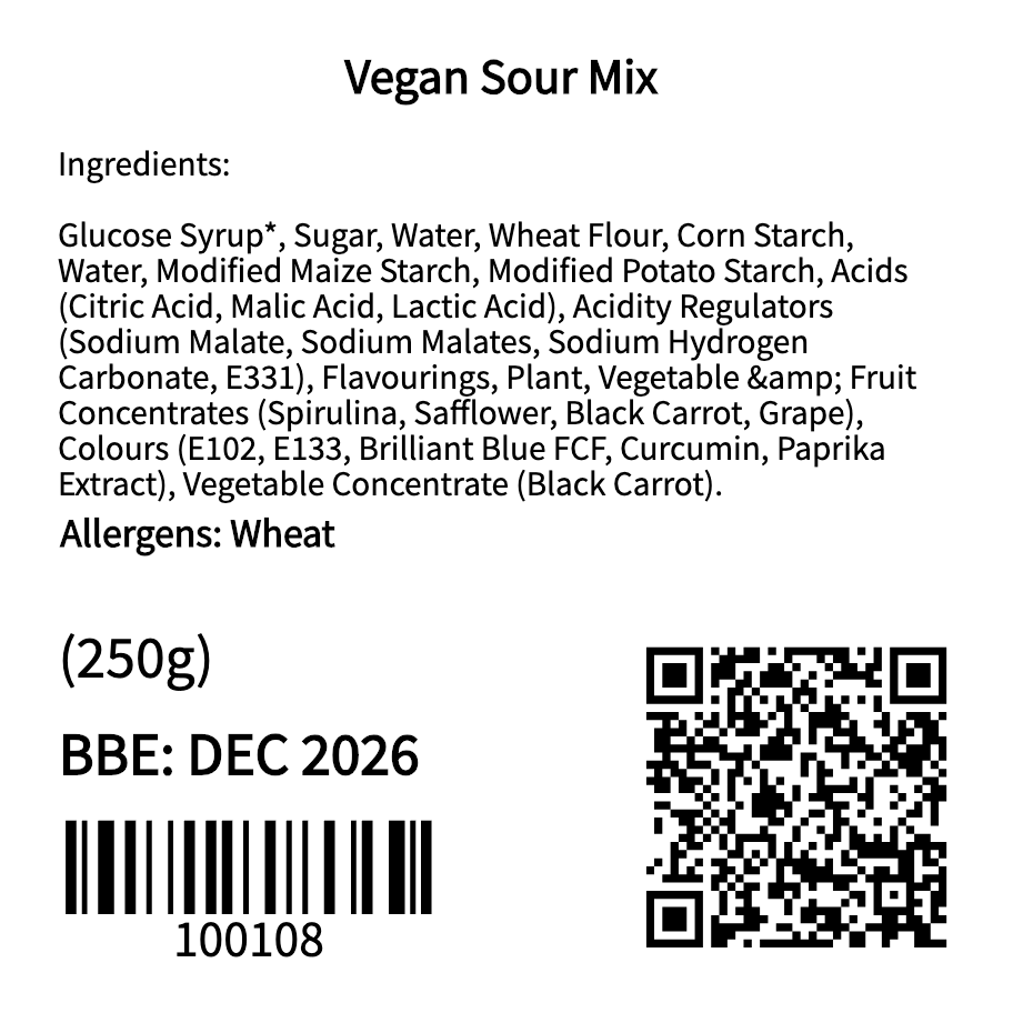 Vegan Sour Mix (250g) Jar