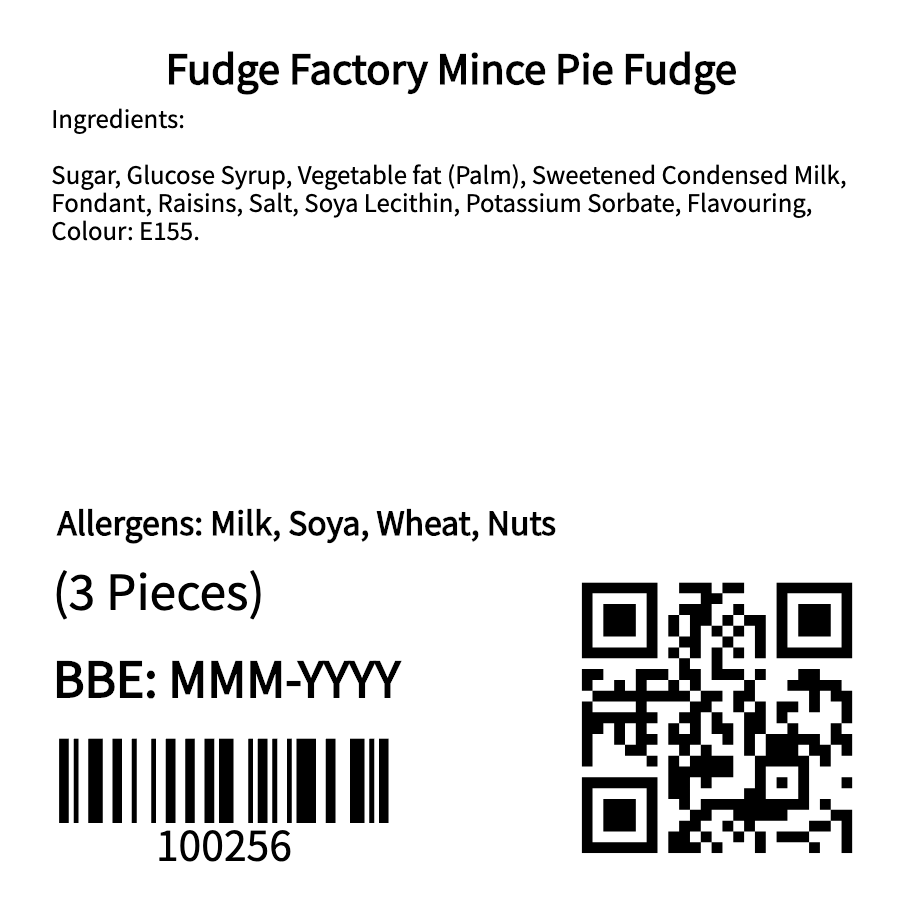 Fudge Factory Mince Pie Fudge (3 Piece)