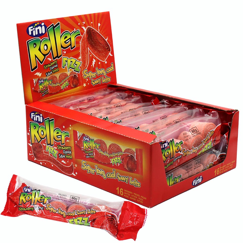 Fini Strawberry Roller Fizz 4 Pack (80g)