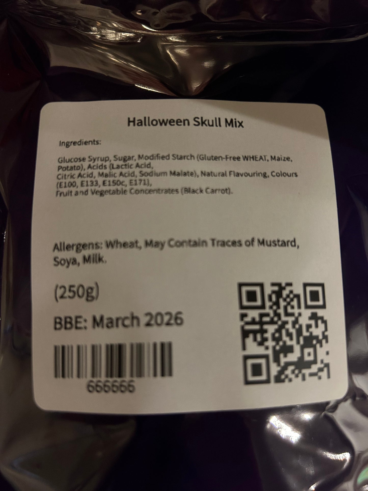 Halloween Fizzy Skull Mix (250g)