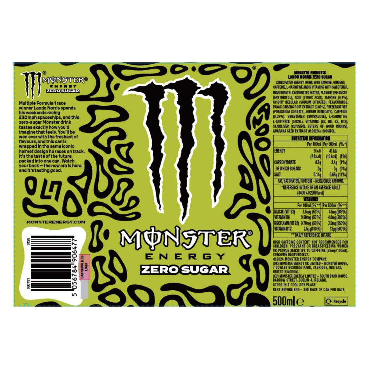 Energy Drink Zero Sugar (500ml)