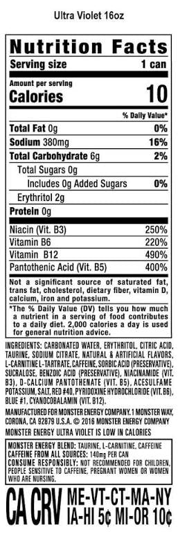 Energy Drink Ultra Rosa Zero Sugar (500ml)