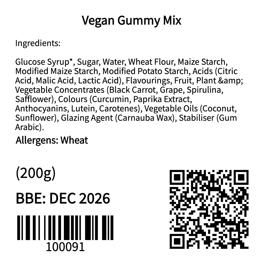 Vegan Gummy Mix (200g)
