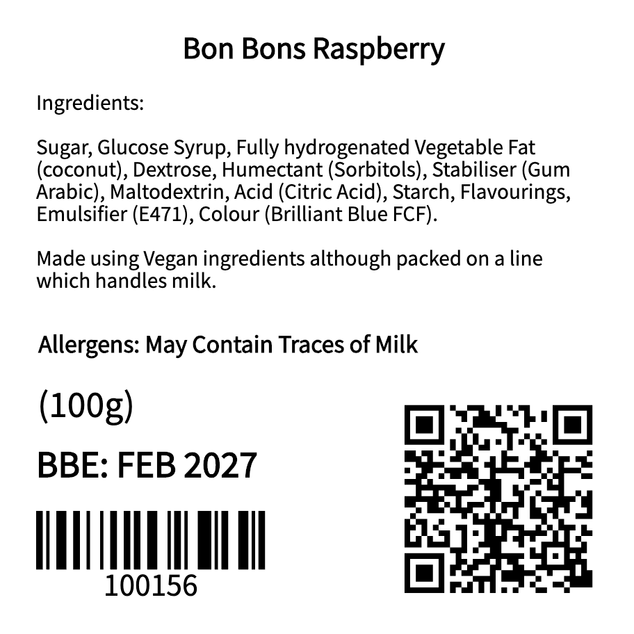 Bon Bons Blue Raspberry (100g)