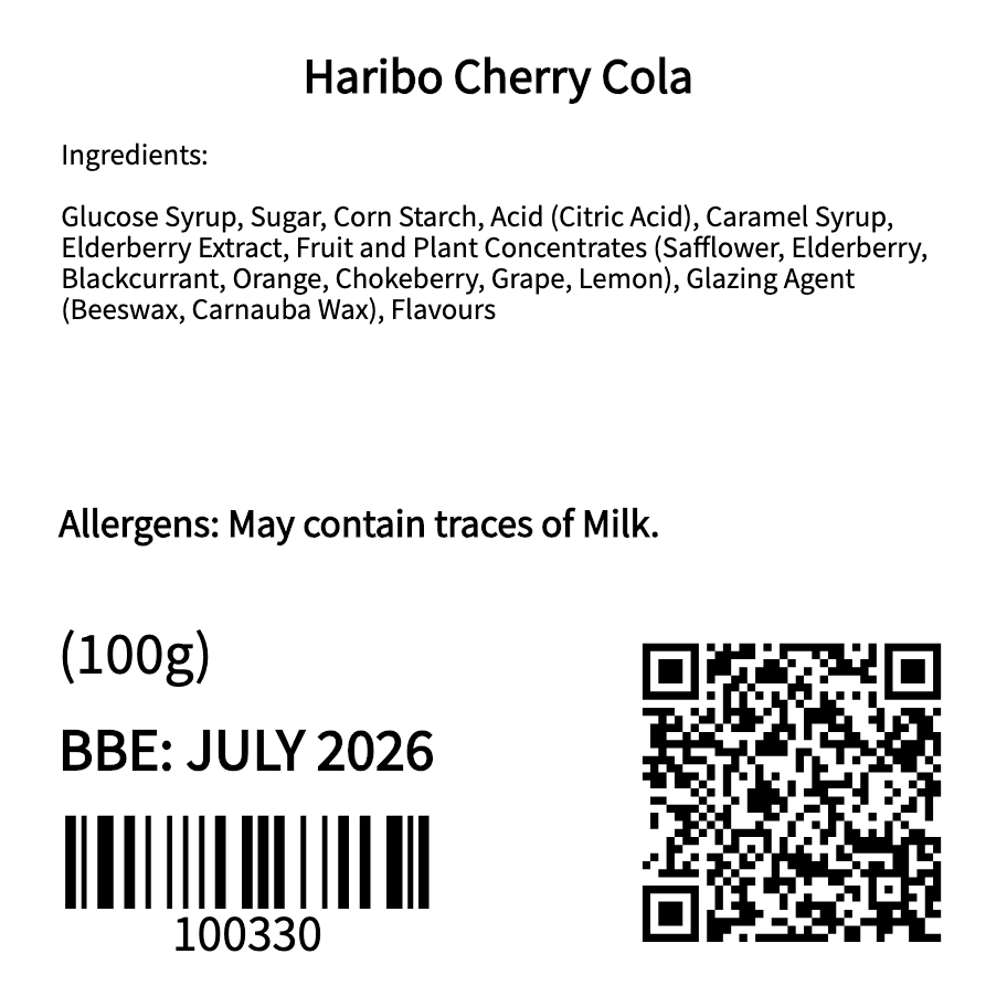 Haribo Cherry Cola (100g)