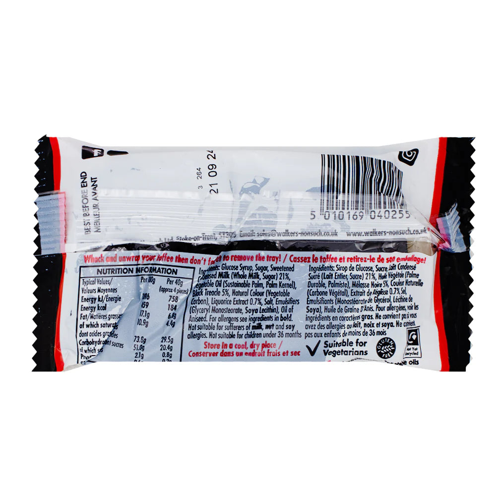 Walker's Nonsuch Liquorice Toffee Bars (100g)