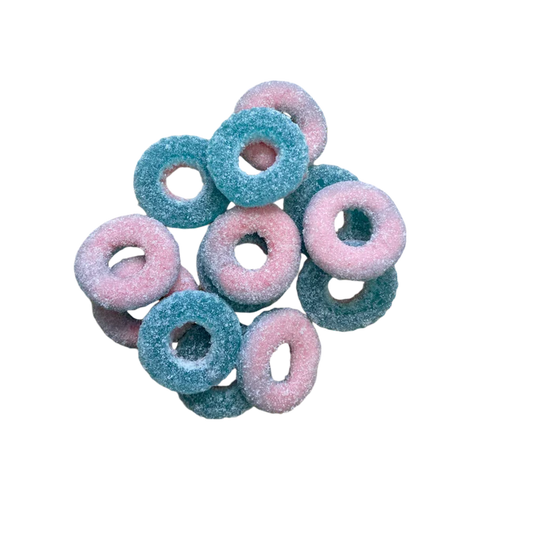 Fizzy Bubblegum Rings (100g)