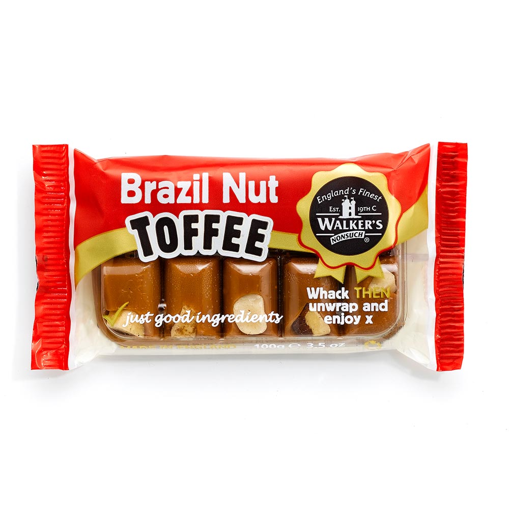 Walker's Nonsuch Brazil Nut Toffee Bars (100g)
