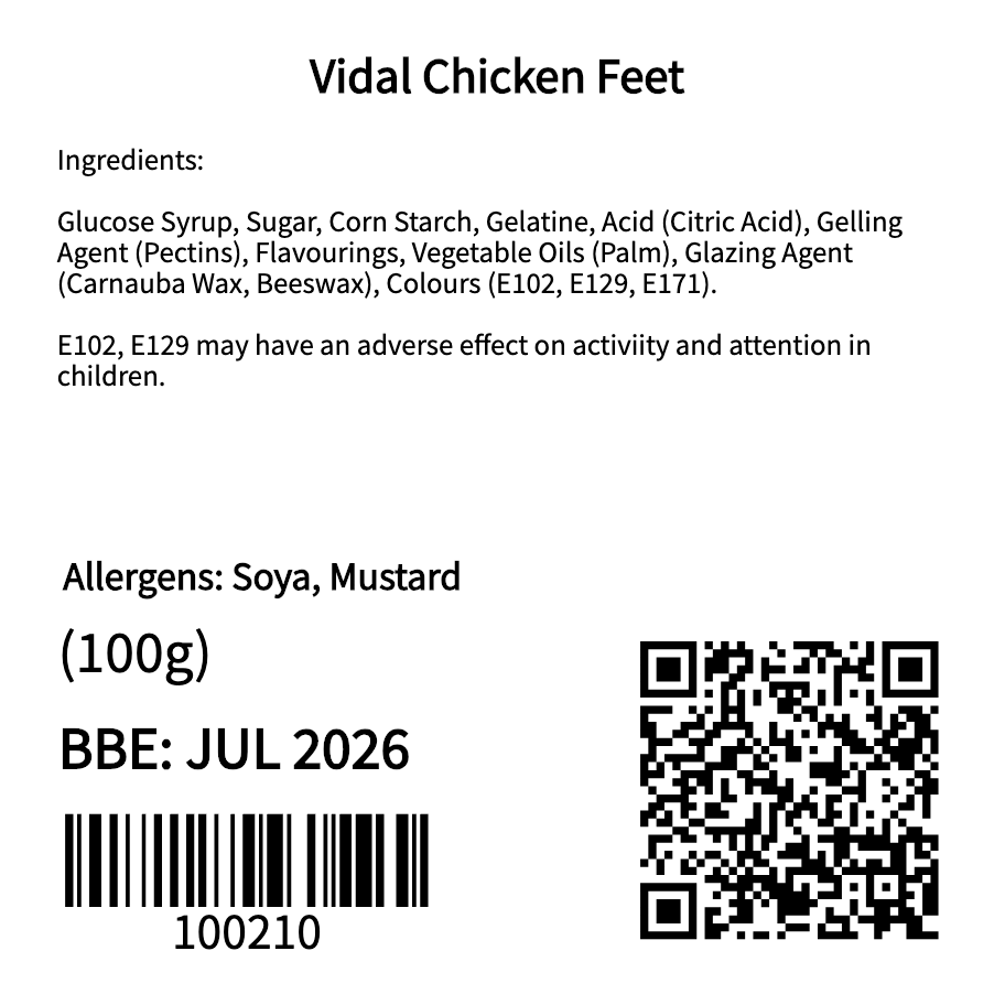 Vidal Chicken Feet (100g)