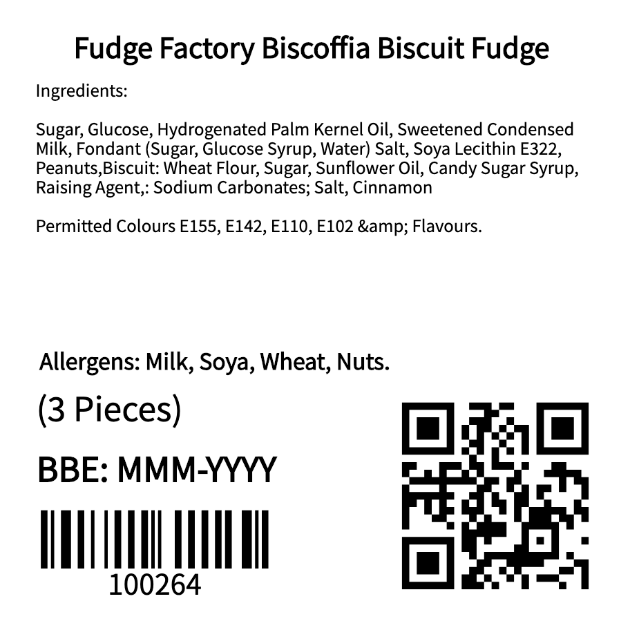 Fudge Factory Biscoffia Biscuit Fudge (3 Piece)