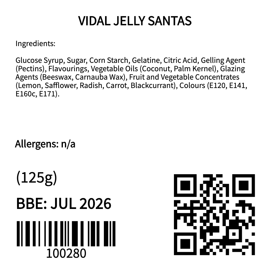 Vidal Santa Gummy (125g)