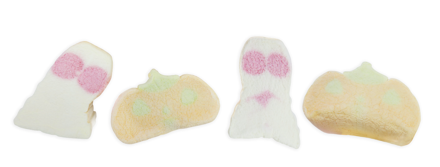 Halloween Pumpkin & Ghost Marshmallows (100g)