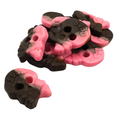 BUBS Raspberry Liquorice Skulls (100g)