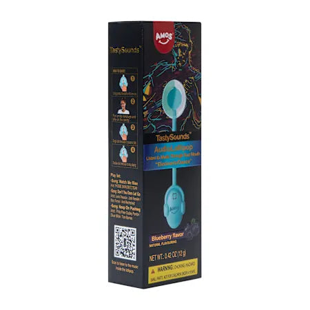 Amos TastySounds Blueberry Flavor Audio Lollipop (1 Each)