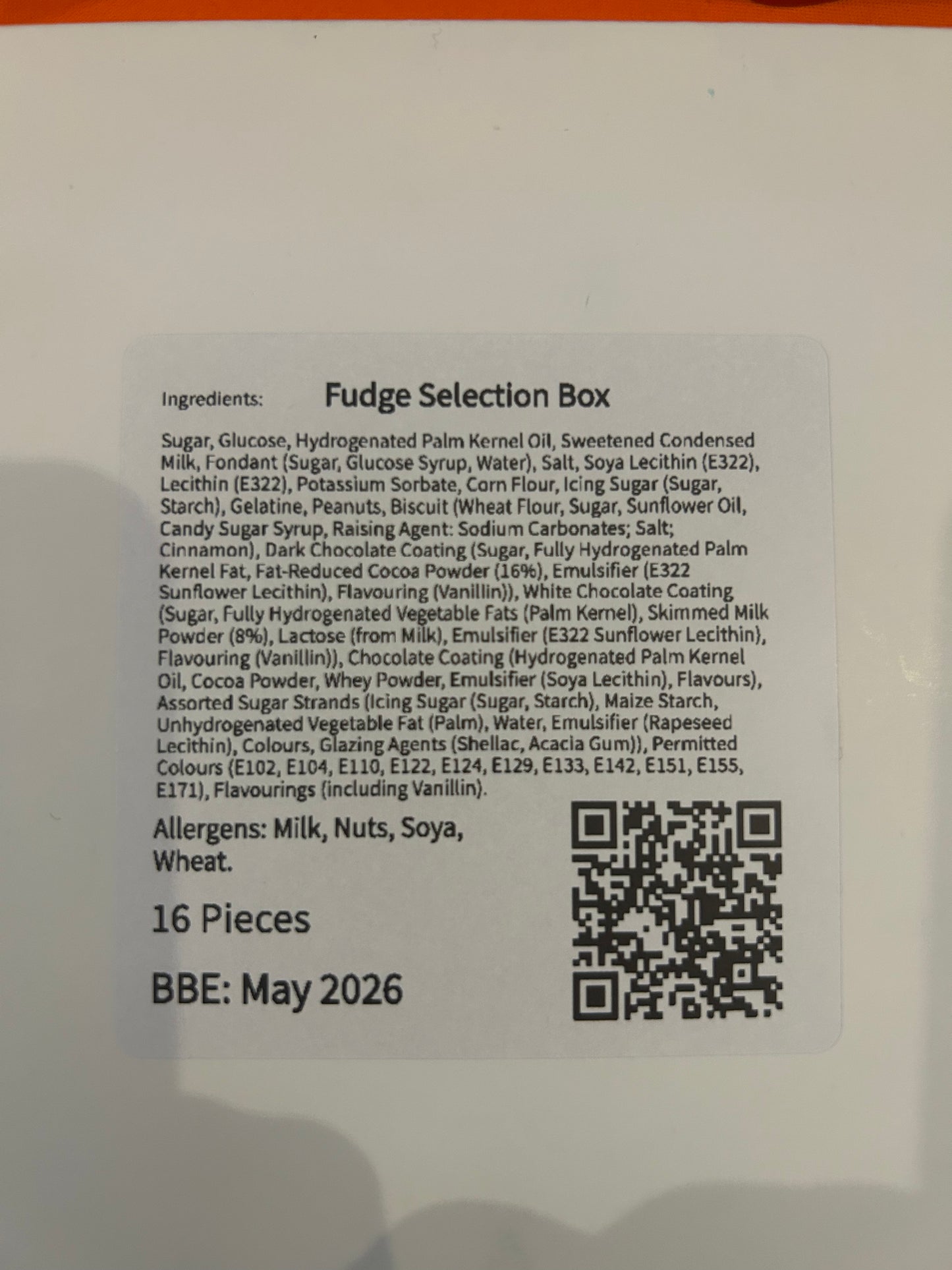 Halloween Fudge Factory Selection Box (16 Pieces)