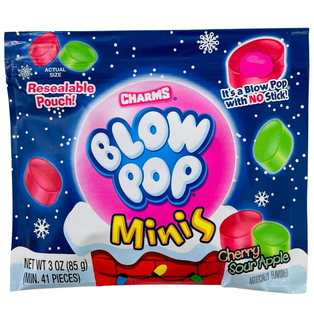 Blow Pop Minis Christmas Cherry & Sour Apples (70g)