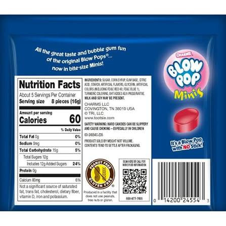 Blow Pop Minis Christmas Cherry & Sour Apples (70g)