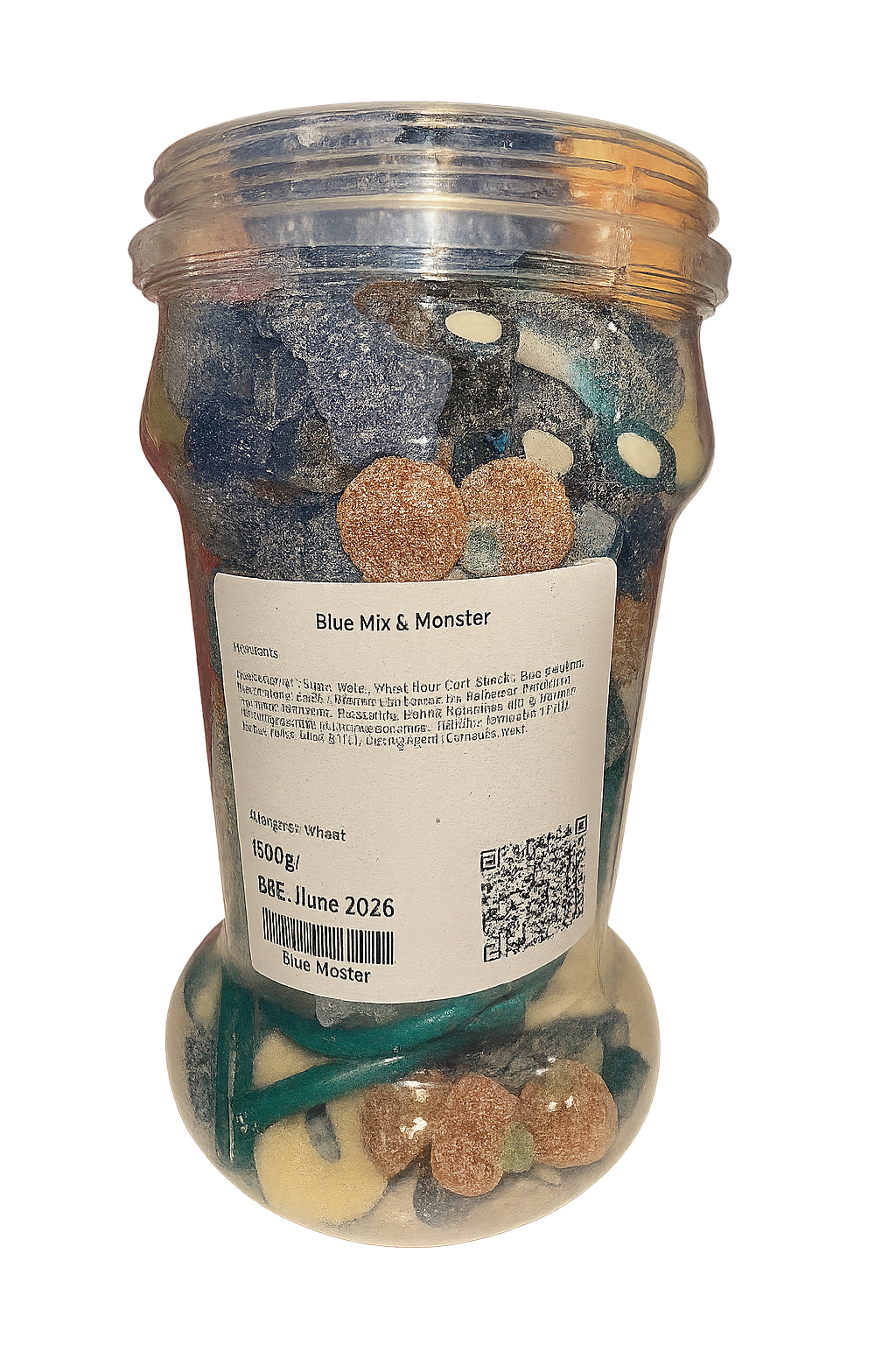 Pick n Mix and Monster Juice Drink Blue Jar Medium (500g)